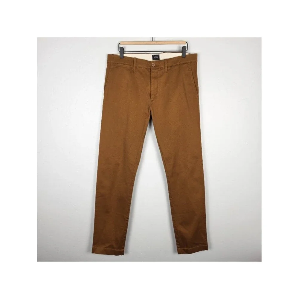 J. Crew Size 33x32 484 Slim Fit Stretch Chino Pant In Workwear Brown